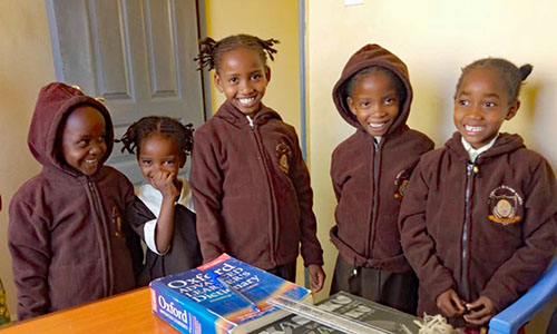 Photo of children at St. Veronica Primary School, Kenya
