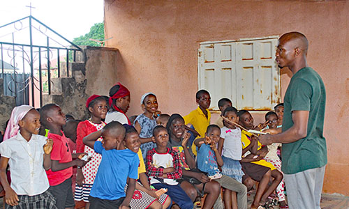 Photo of children at Ugogo, Nigeria, Secondary School